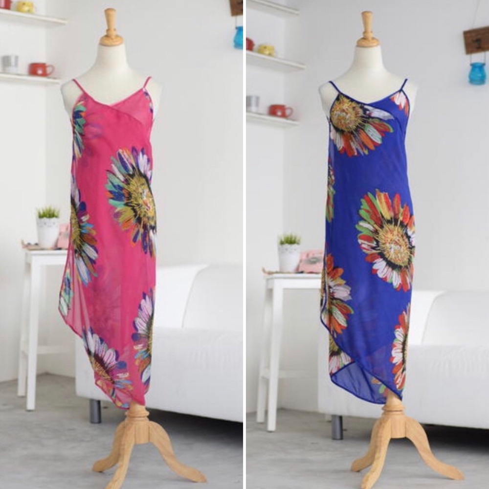 Floral Print Wrap Dress